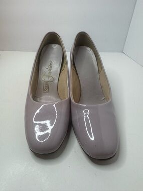 Vintage Sears Fashion Nude Vegan Leather Heels Women's Size 5B